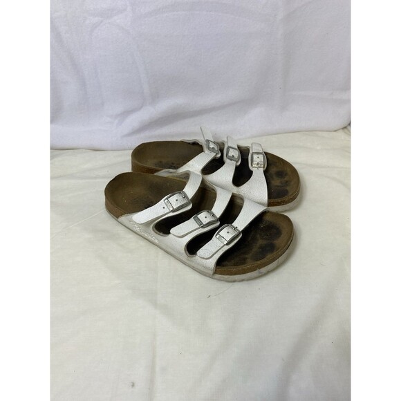 Birkenstock Shoes - Birkenstock Birki's Womens Sandals Size 5/36/3.5 Florida White Slides Slip On